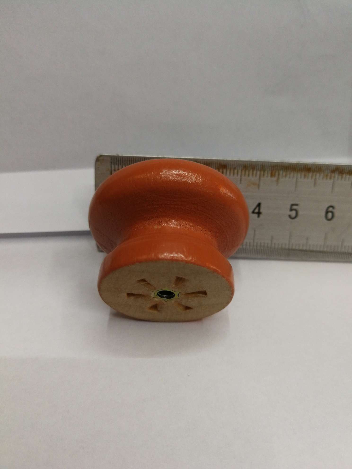 Wooden Mushroom handle Red Brown 4.0 Item Picture