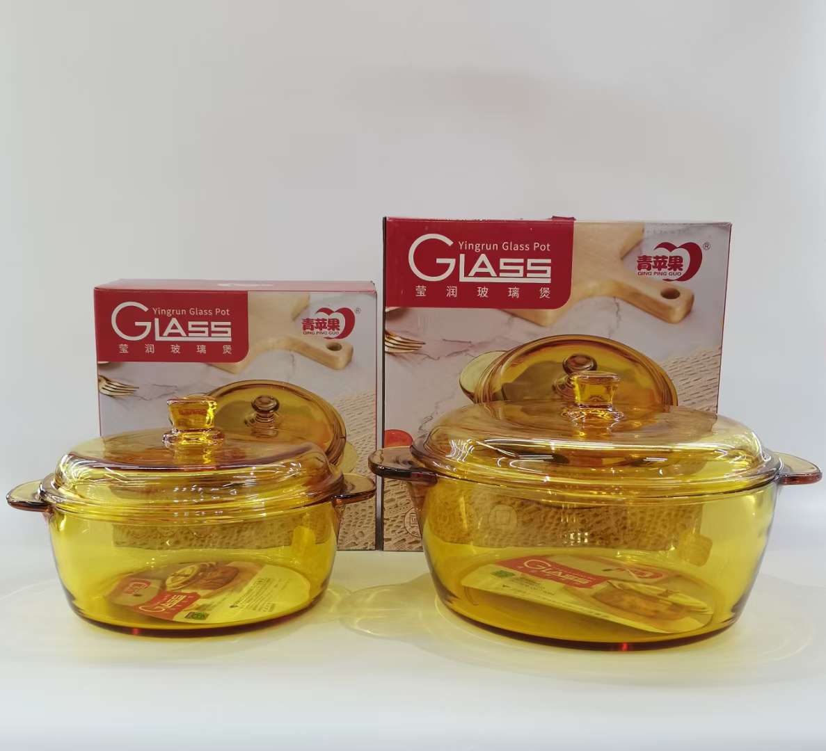 2L彩色水晶煲白底实物图