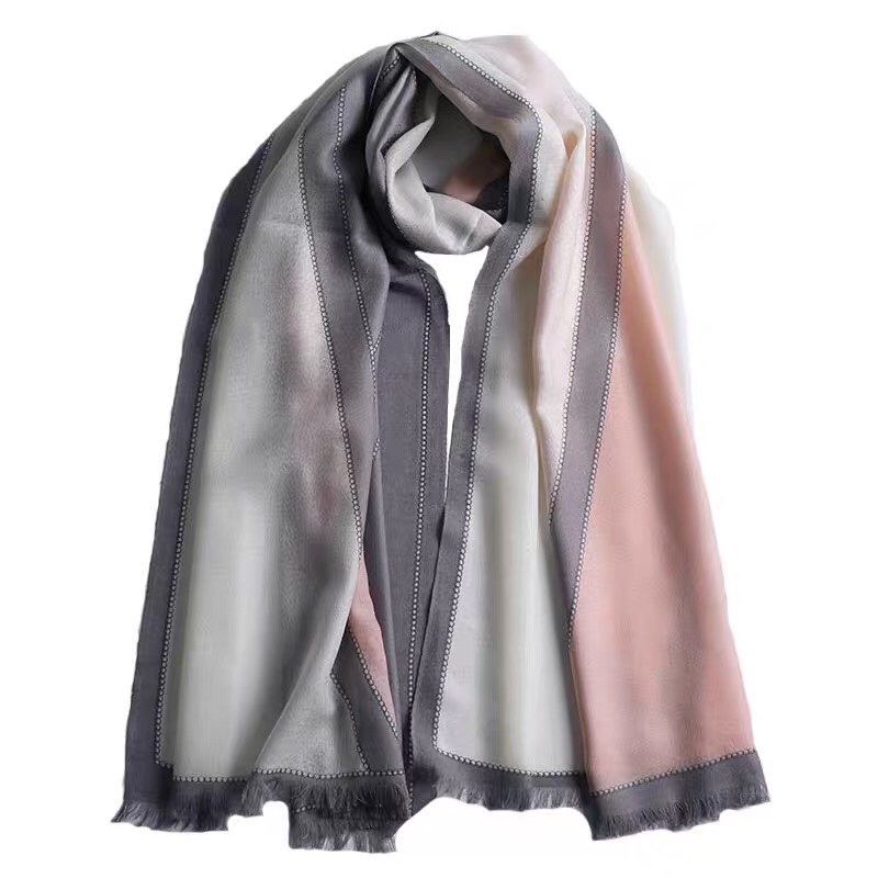 Europe And The United States Classic High-End Women's Scarf Korean Version Of Long Dual-Use Winter Everything Super Warm And Thick