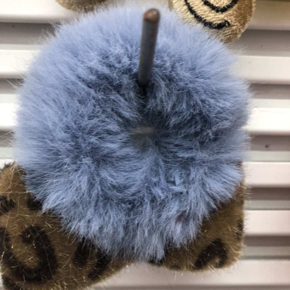 时尚女士大肠发圈头绳皮筋发绳套装韩版简约发饰品不伤发持久弹力蓝色毛球