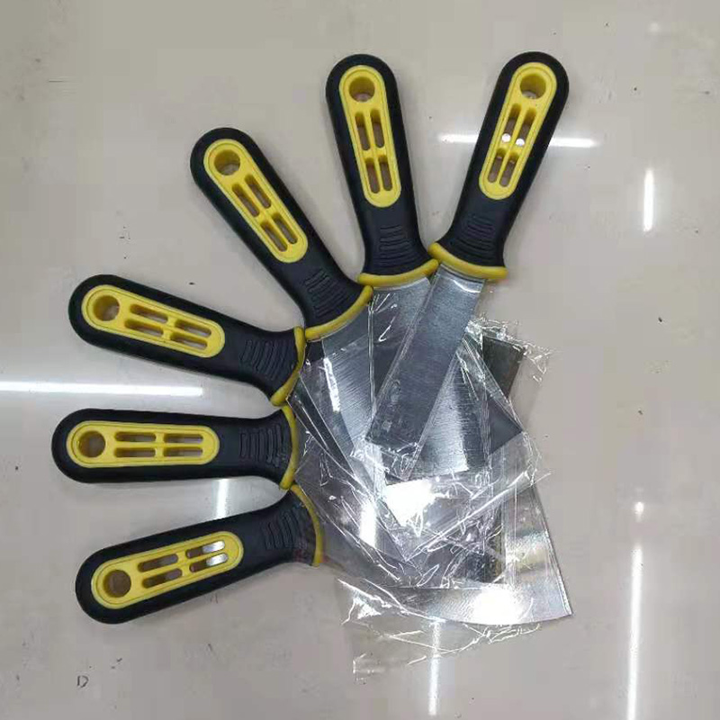 4寸楼孔柄油灰刀不锈钢镜面