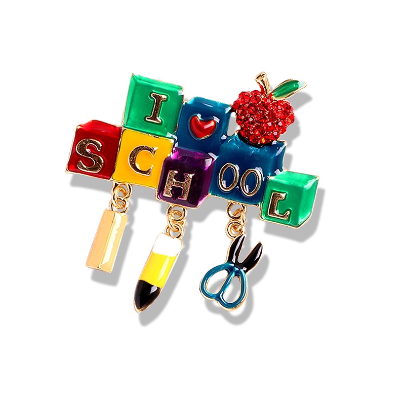 Hot selling sewing machine scissors tool brooch