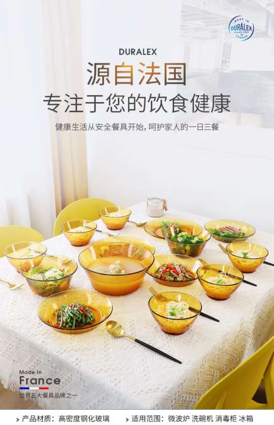 NRW2007琥珀色玻璃碗细节图