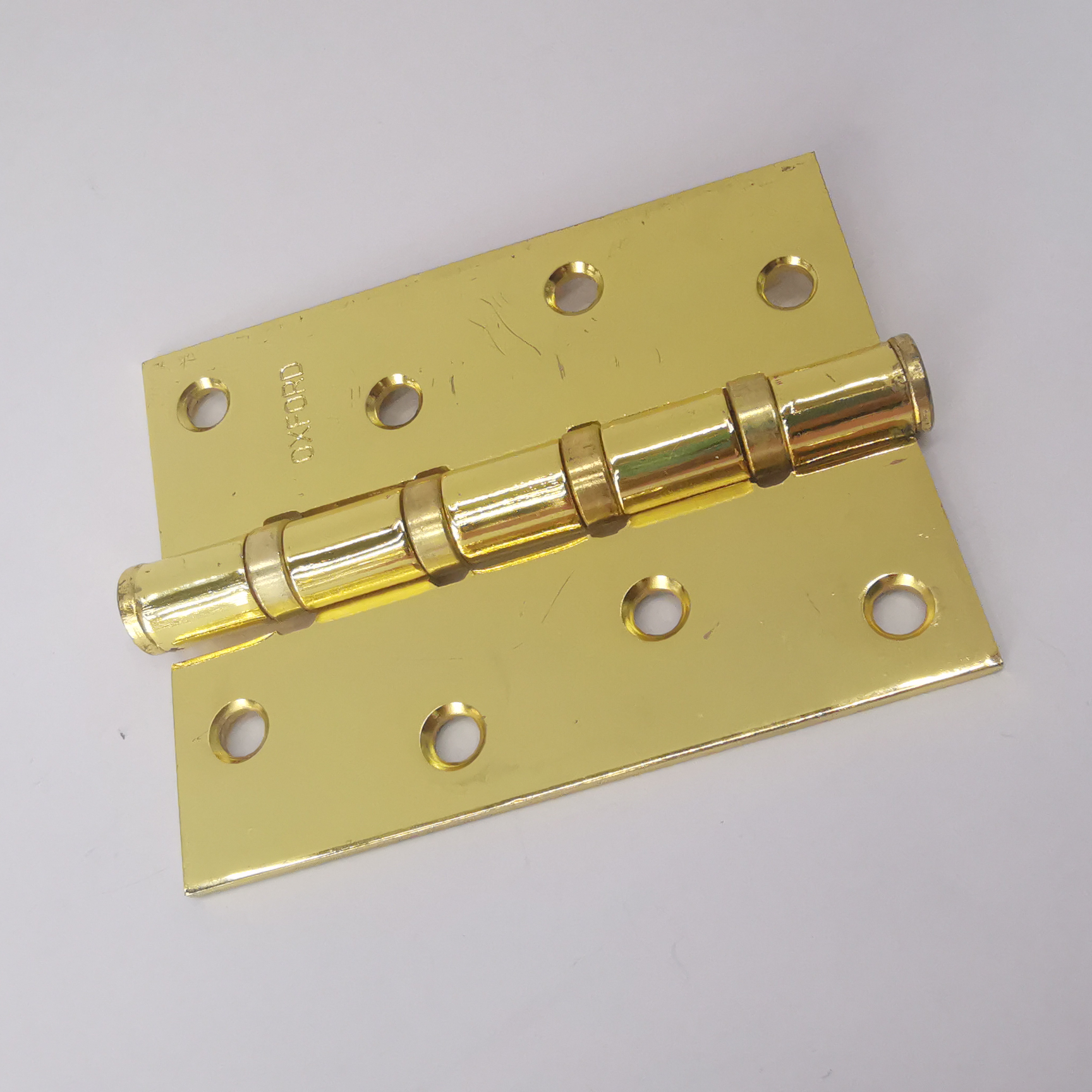 3/4/5 inch imitation gold hinge thickened iron hinge flat open cabinet door Wooden door home hardware accessories green bronze red copper bright chrome hinge details Picture