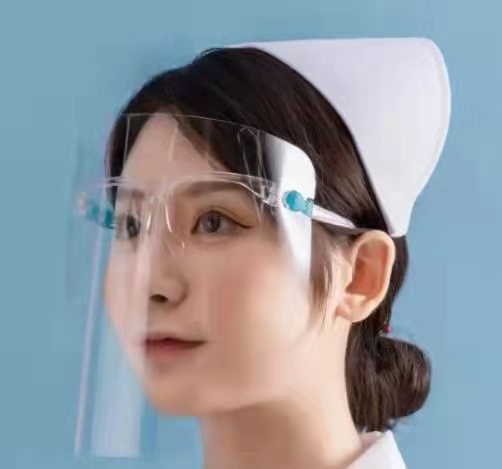 眼镜架防护面罩细节图