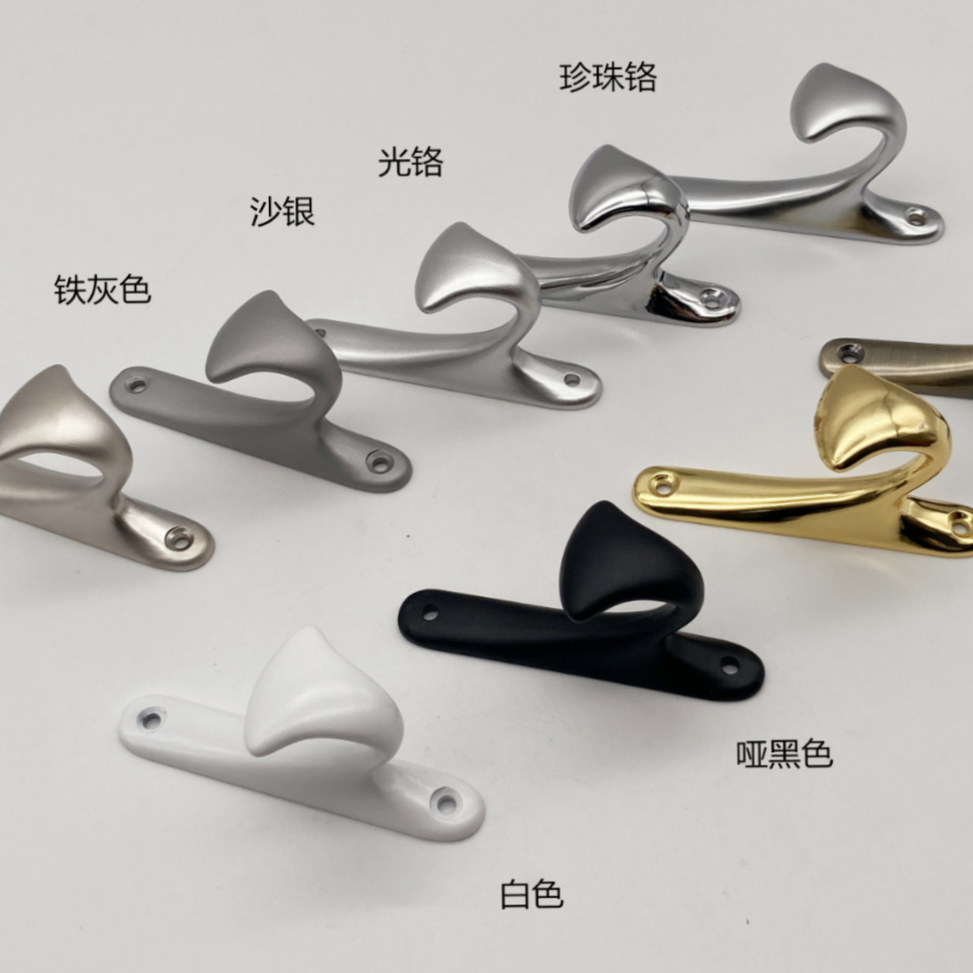 Coat hook metal zinc alloy coat hook hook door hook aluminum alloy coat hook single hook wall hook full figure