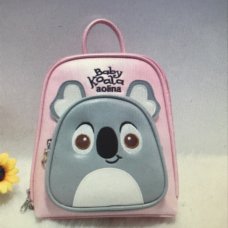 厂家直销PU面料粉色小考拉小背包产品图