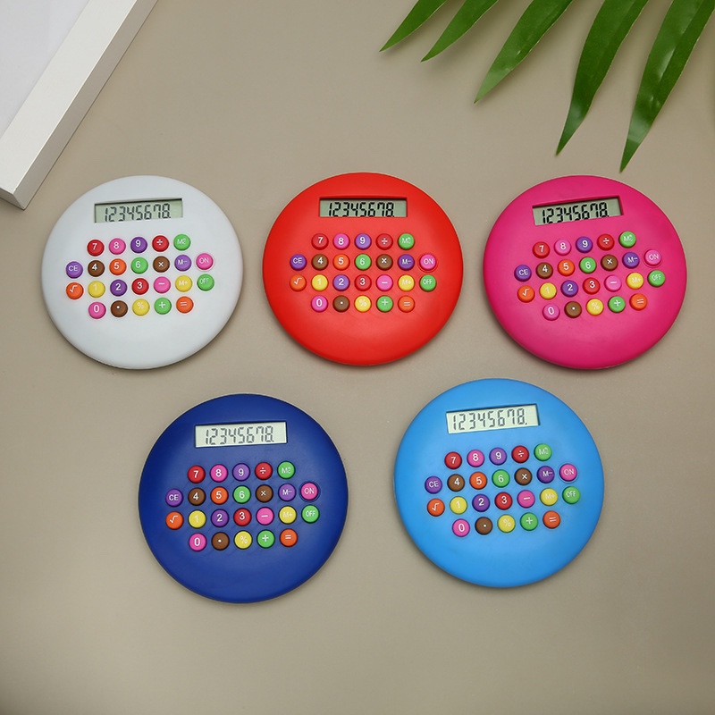 小汉堡计算器 多功能彩色8位计算器款式新颖口袋计算机促销礼品图