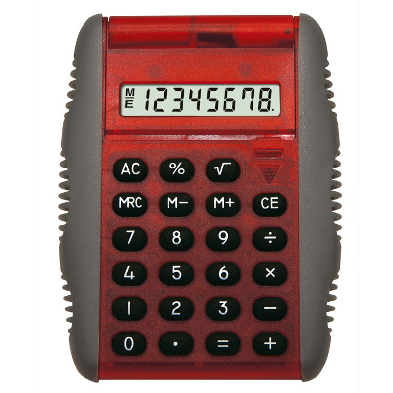 厂家直供批发8位数礼品计算器 自动翻盖计算器 掌上型KK861计算器详情图3