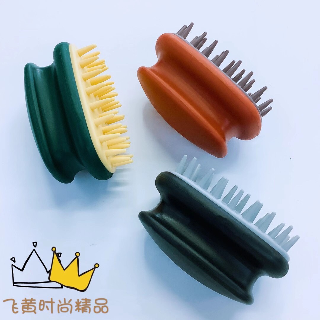 花开木木三色洗发梳子按摩梳顺发厂家直销批发