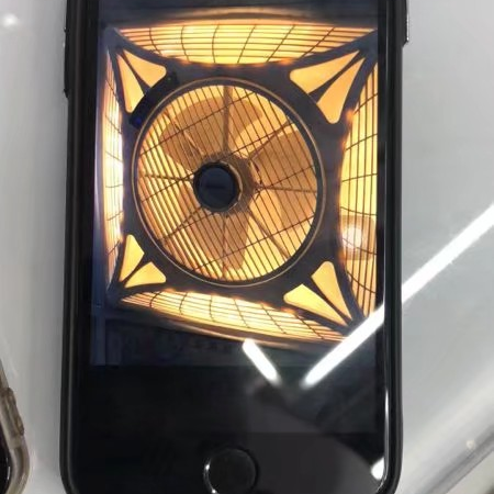 Three-color light remote-controlled ceiling fan