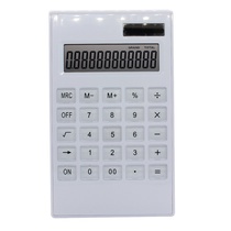 Simple 12-bit LCD display stand Calculator Dual power Solar crystal key Office calculator Gift