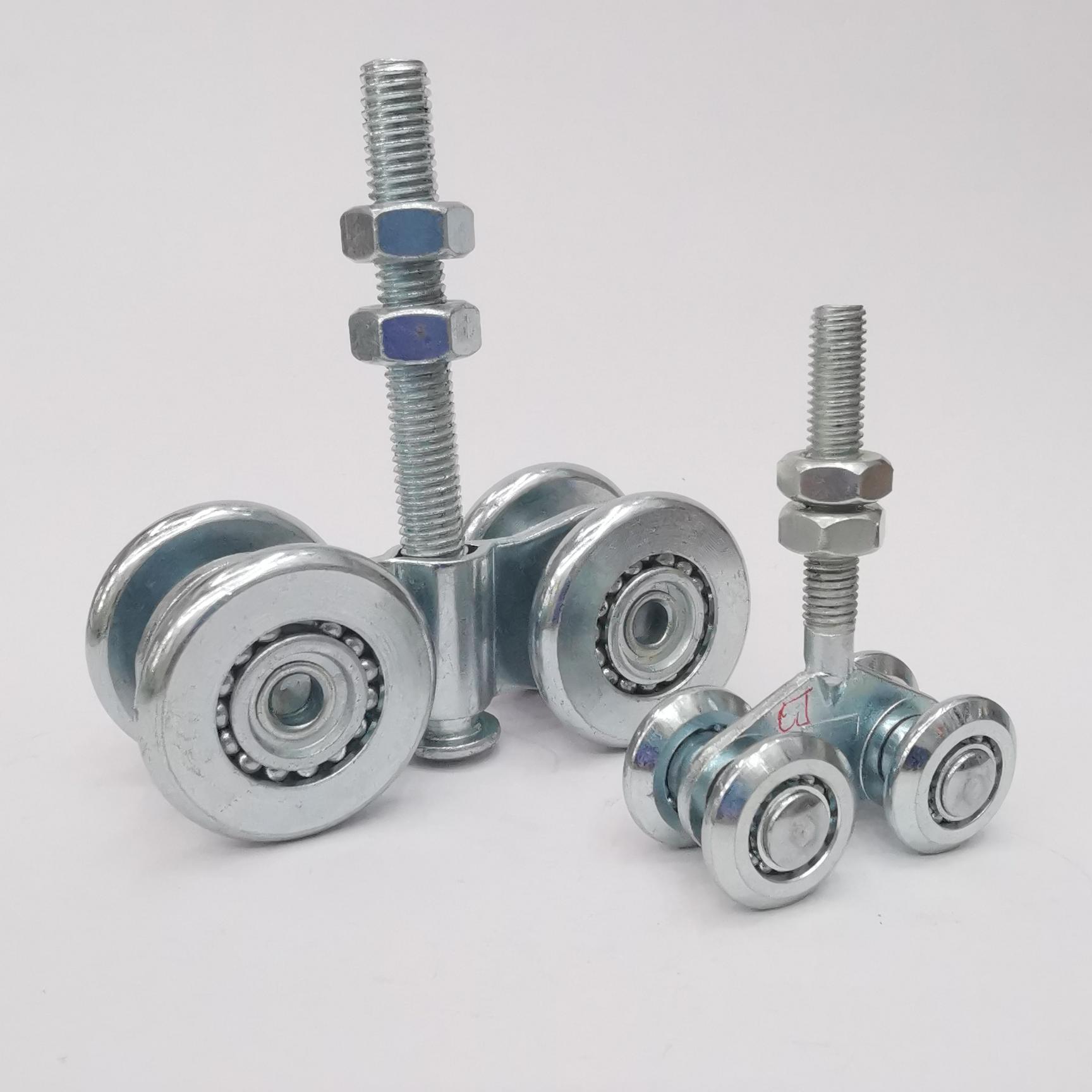 Rail hanging wheel door upper wheel guide wheel industrial push pull large translational door crane galvanized heavy sliding door rail pulley full figure