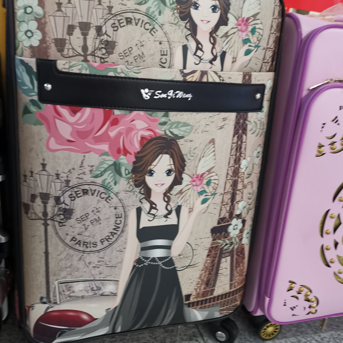 布料拉杆箱，旅行箱