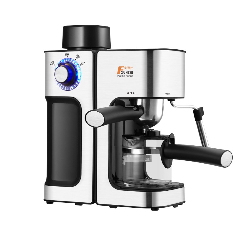 蒸汽式商用咖啡机现磨自动打奶泡花式咖啡机图