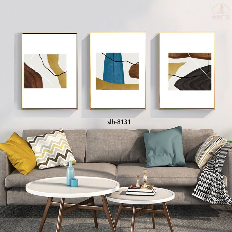 Cristalino de la ligera abstracto de tres piezas de porcelana de aluminio * 60 a 80 * 31 ️ ⃣ details Picture
