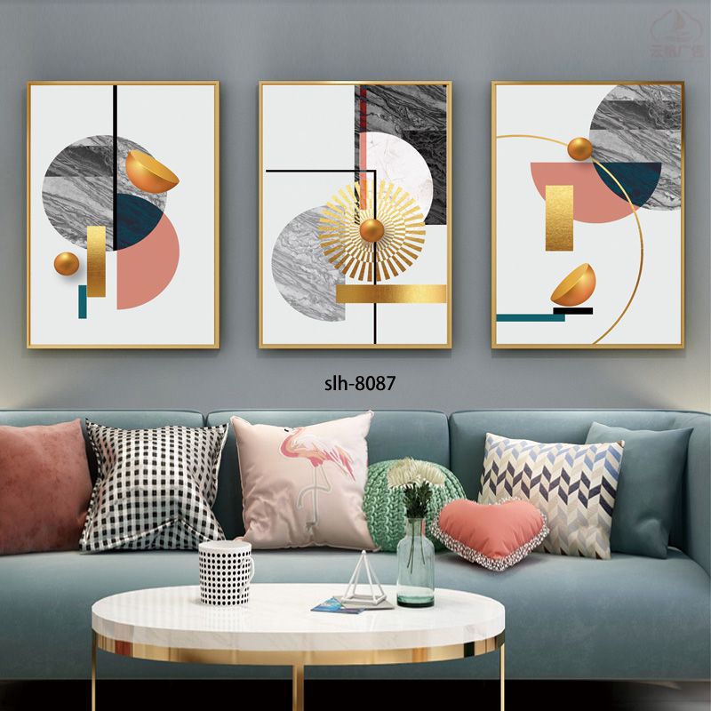 铝合金晶瓷晶贝轻奢抽象三件套60*80*33️⃣