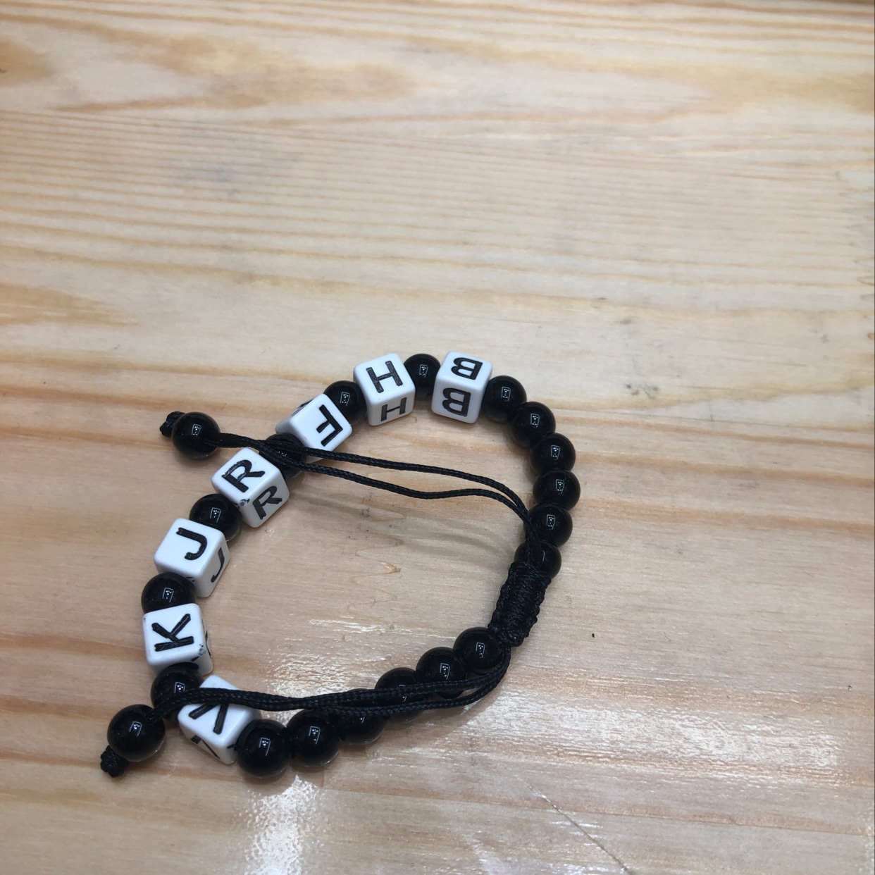 Alphabet Bead Bracelet full figure