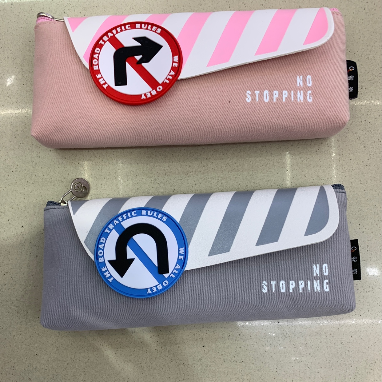 Single-layer pen case traffic sign pen case Y7705 details Picture