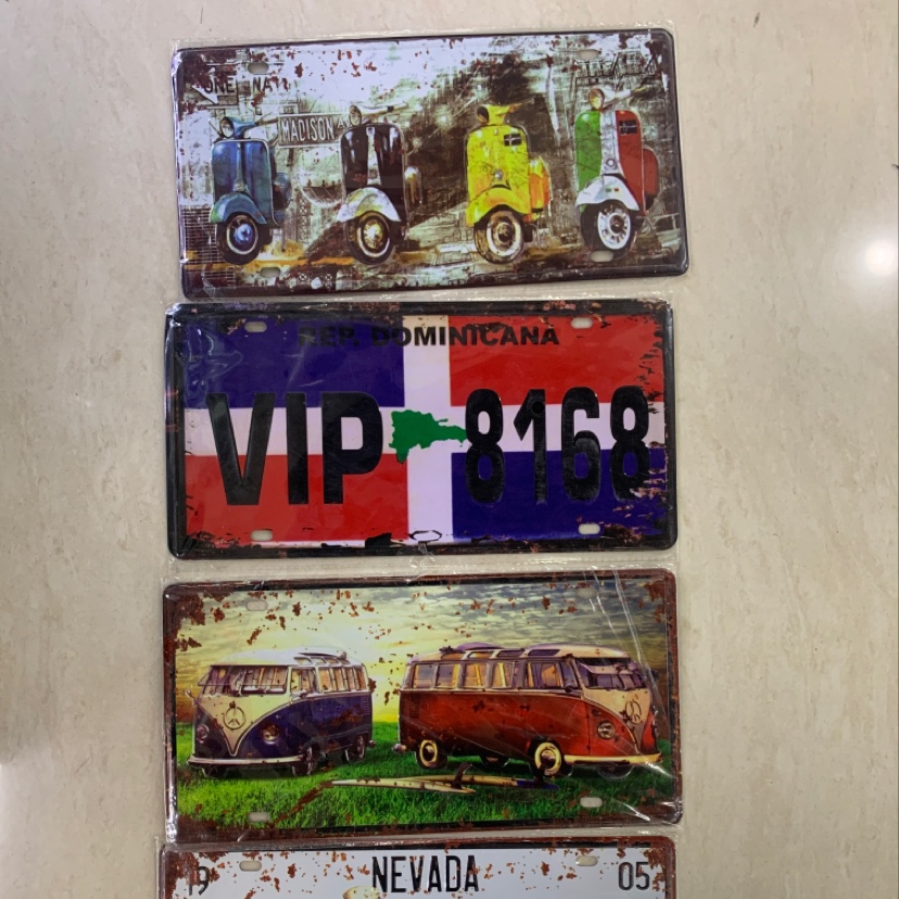 Iron sheet painting, license plate Item Picture