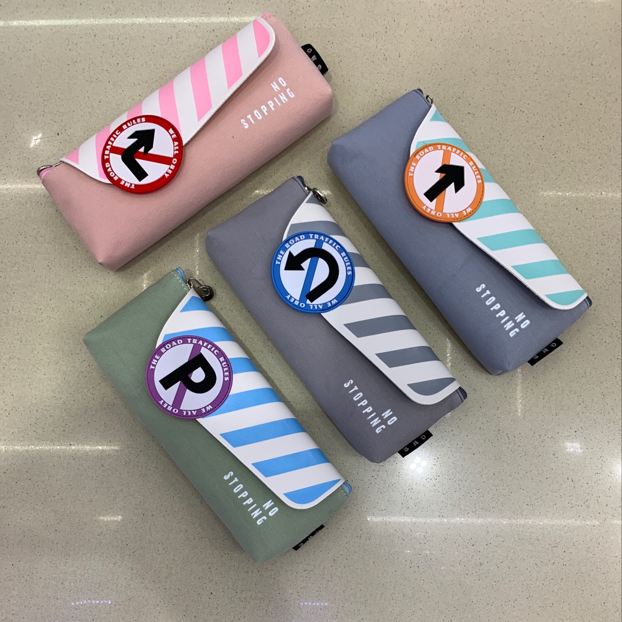 笔袋单层笔袋交通指示标笔袋Y7705