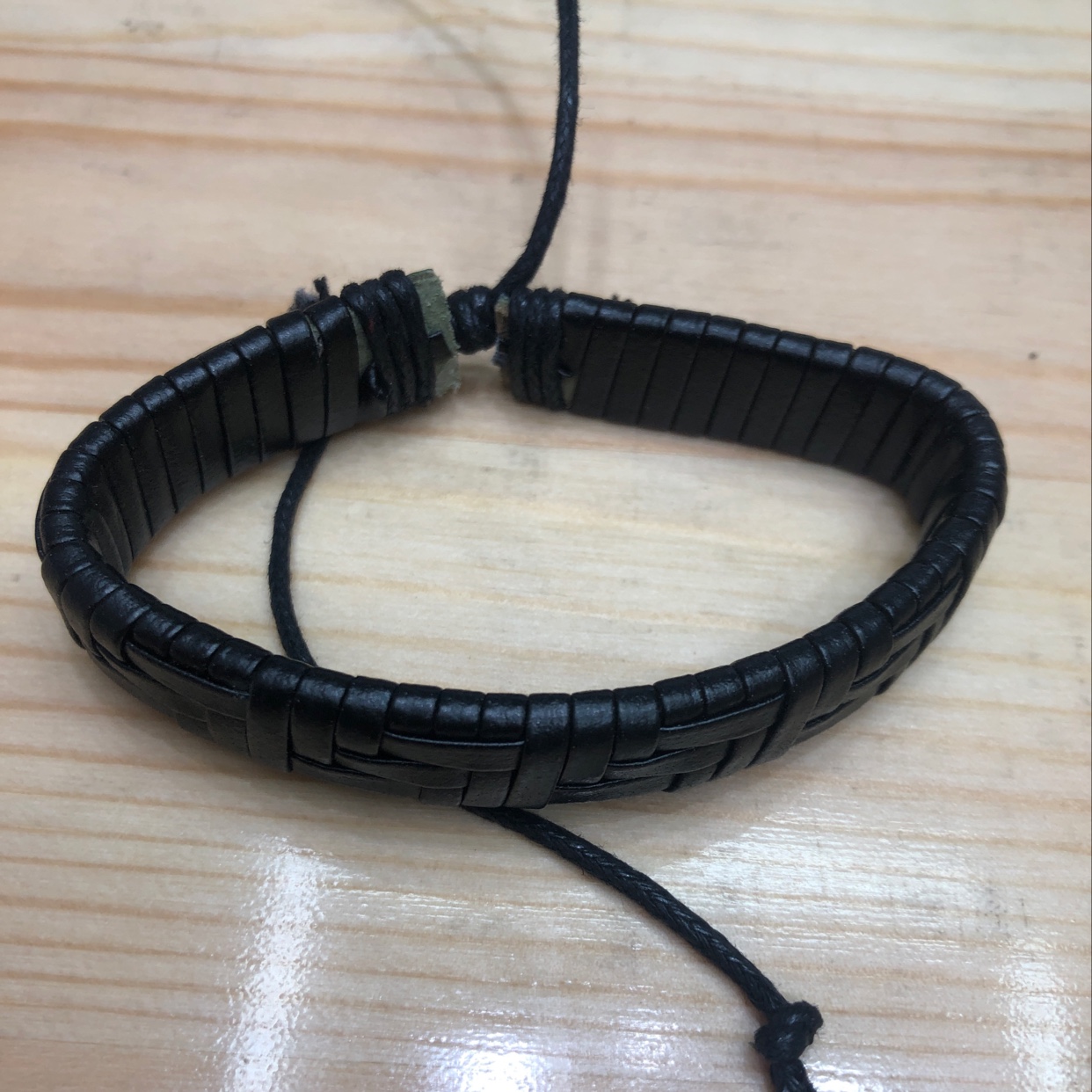 Woven Cowhide Bracelet full figure