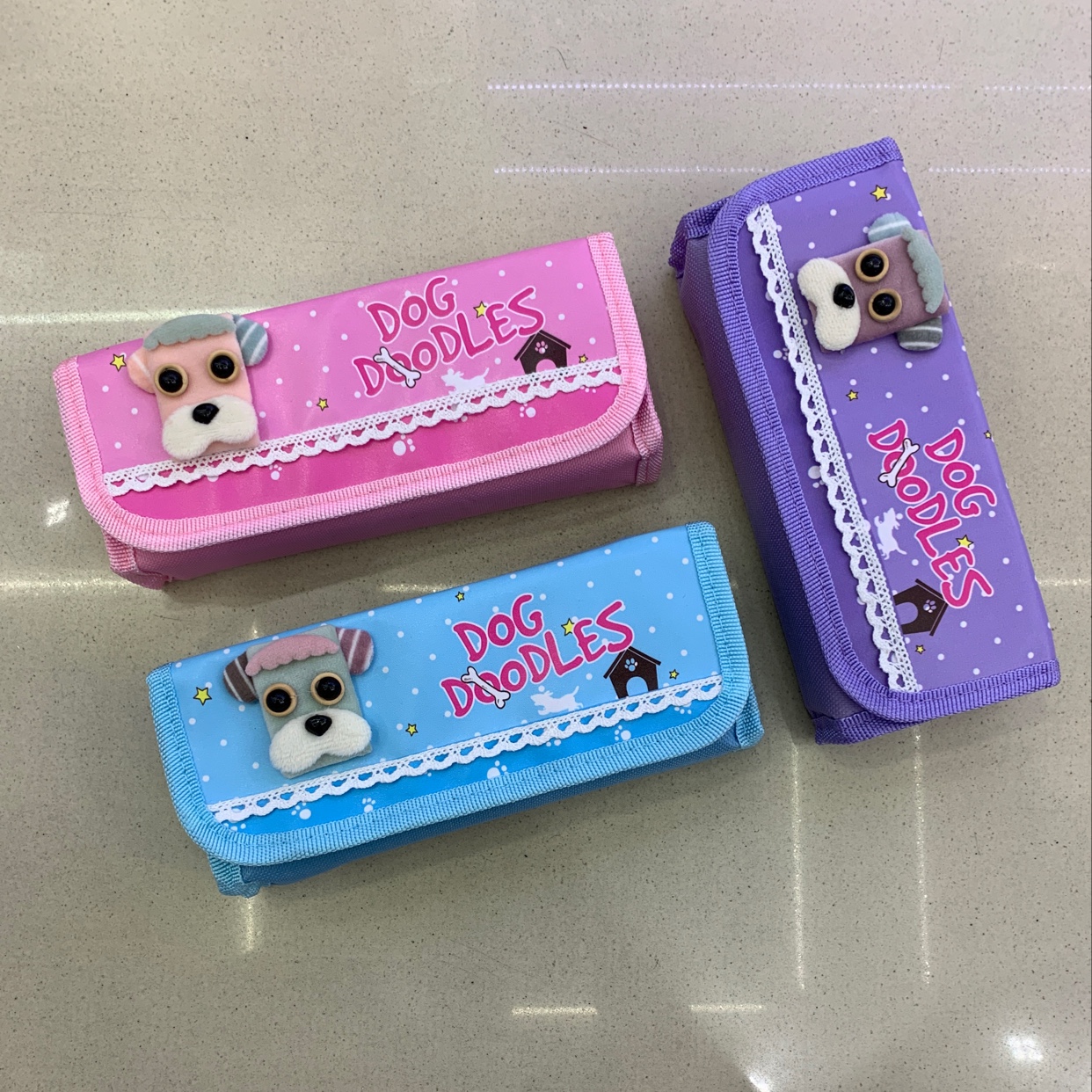 Women's pen case, double-layer pen case 668