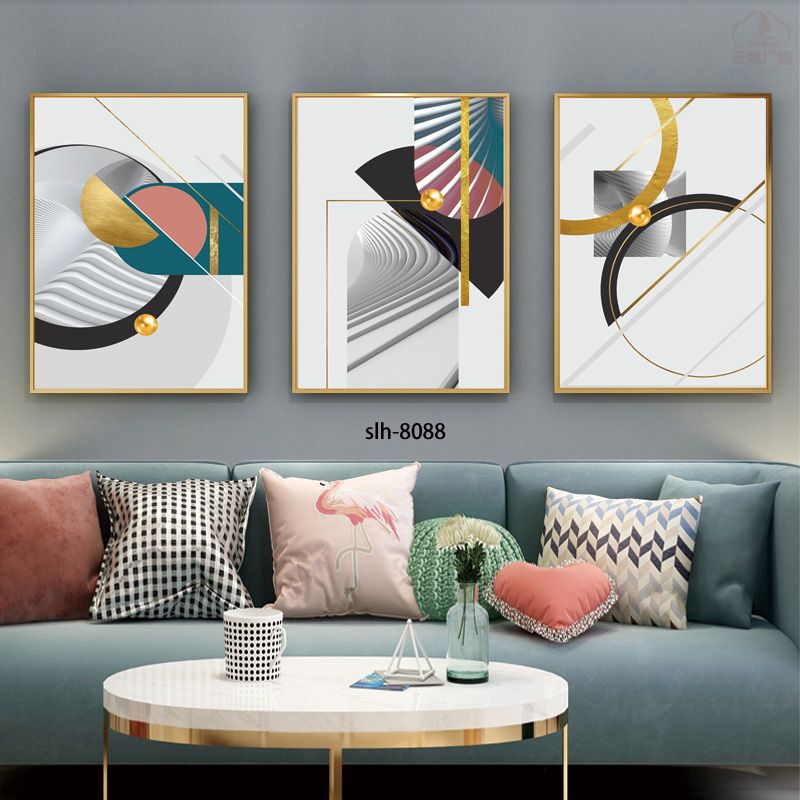 铝合金晶瓷晶贝轻奢抽象三件套60*80*33️⃣产品图