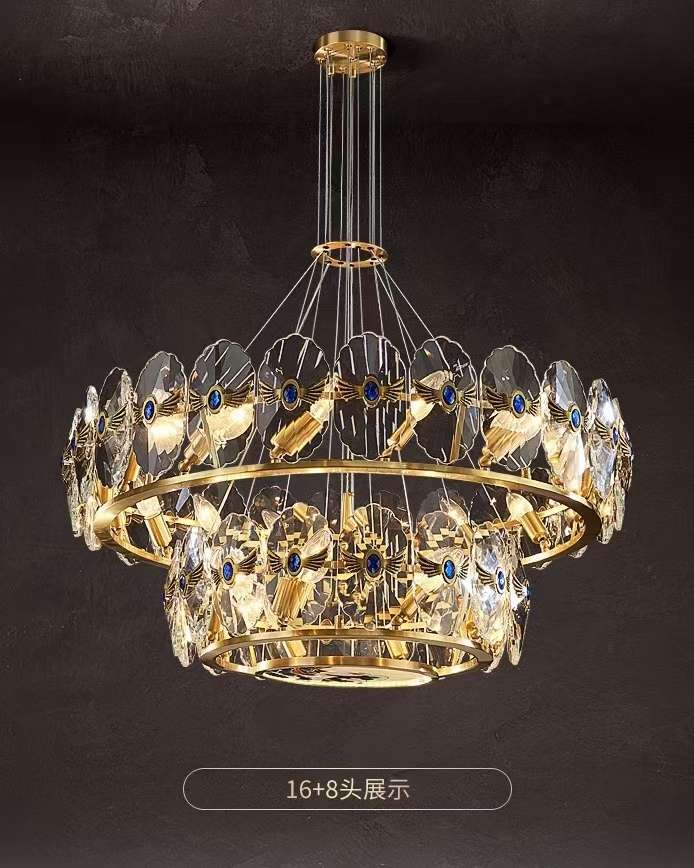 水晶灯/奶油原木风灯具/灯具/中古灯具/儿童灯具产品图