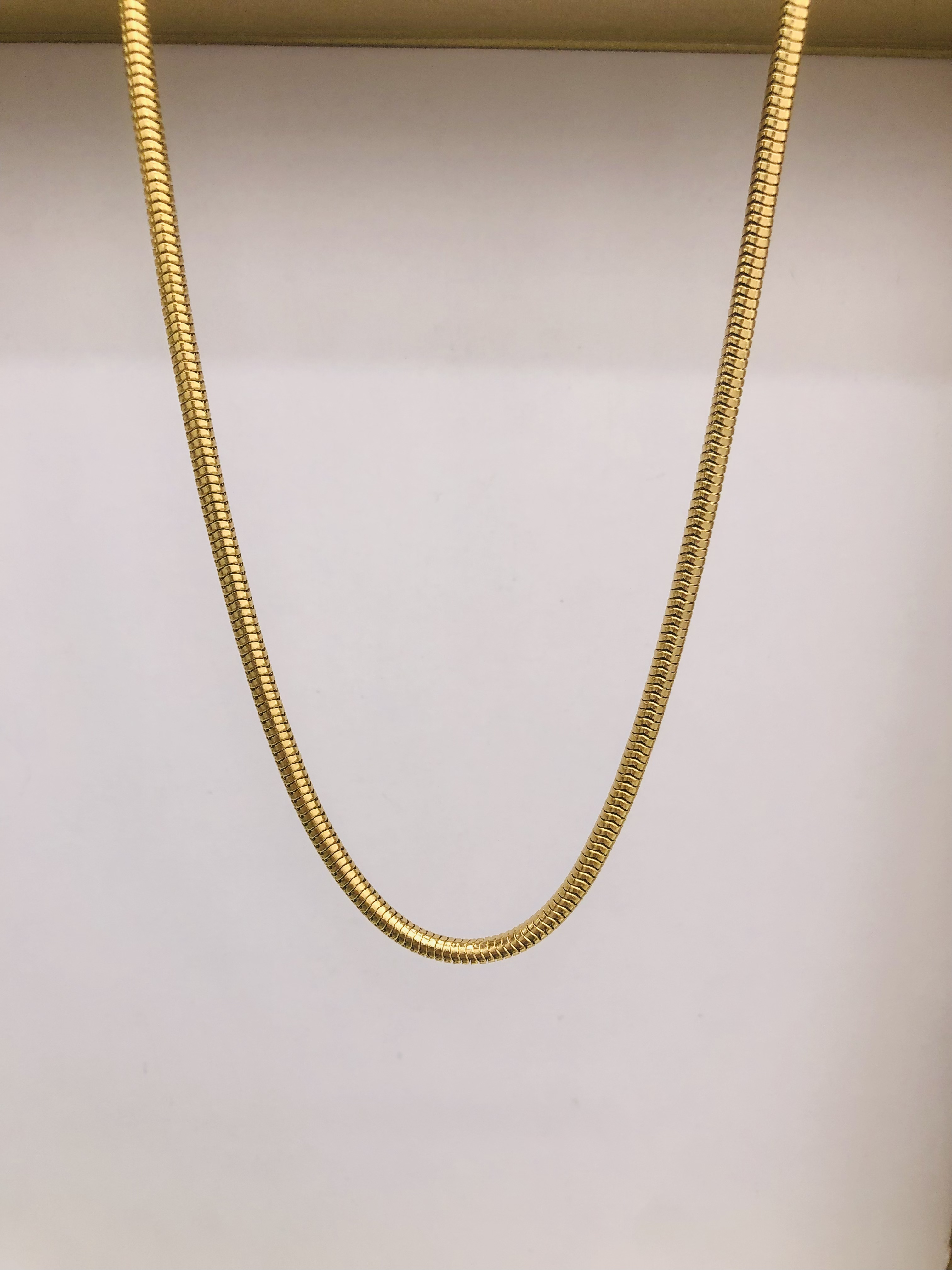 Round snake stainless steel necklace for men and women Application Scenario