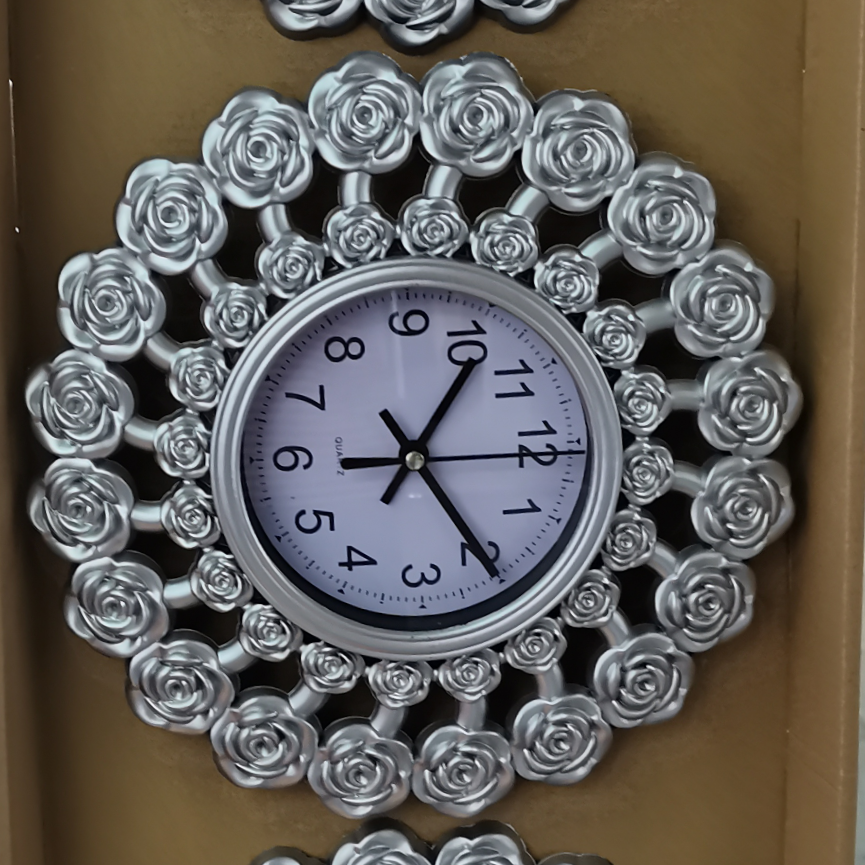 塑料相框挂墙钟表，尺寸可选创意现代宜家相架画框04型明羽