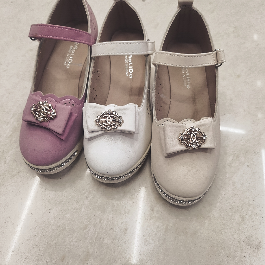 2023 Spring Children Students Perform Korean Version Of Girls' Bow 156 Leather Inner Casual Etiquette Shoes