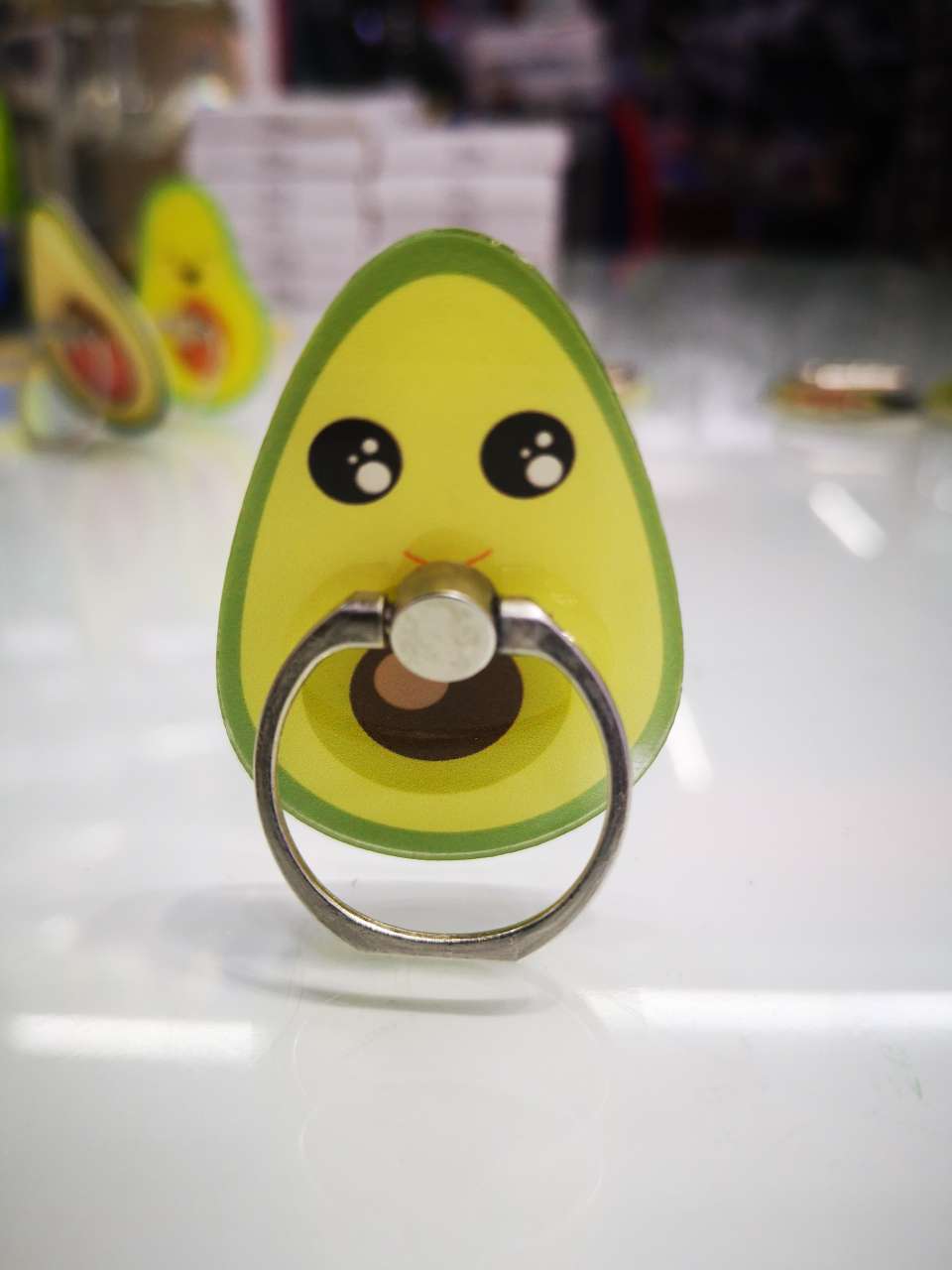 水果手机指环/指环扣支架/雪梨指环扣白底实物图