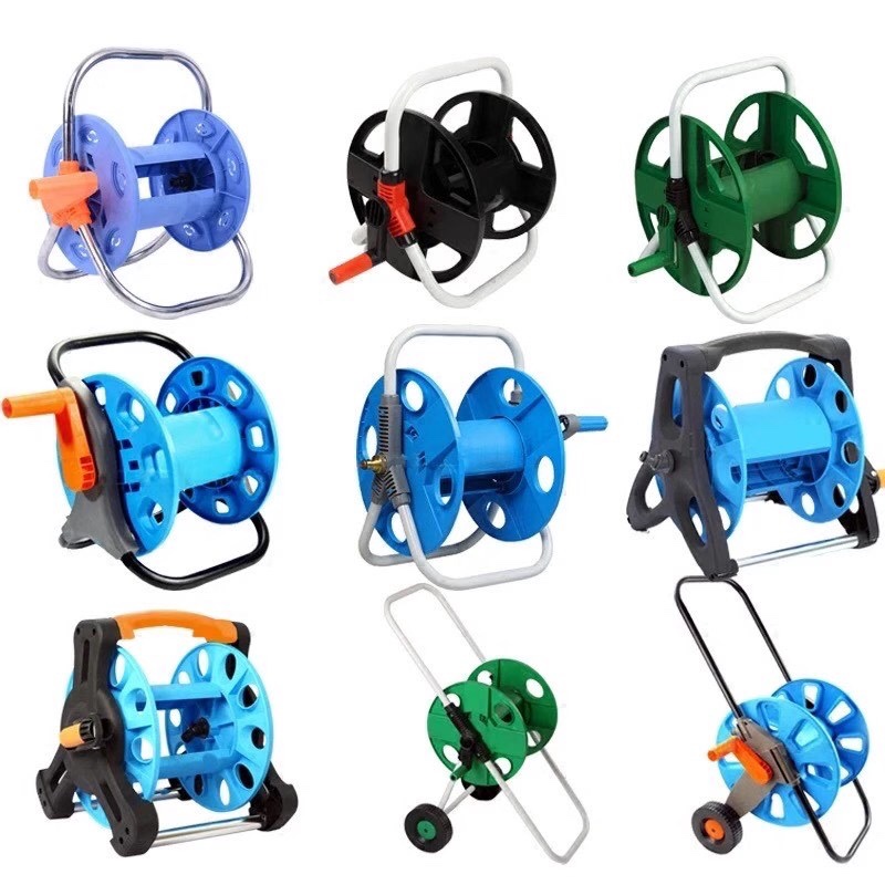 Garden tools water pipe truck portable pipe winder water pipe frame