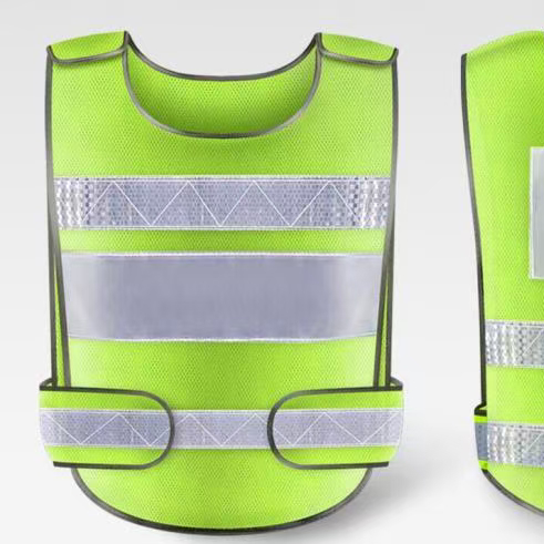 出口反光衣反光背心安全警示反光马甲反光材料劳保用品交通反光衣服安全背心环卫马甲多口袋反光背心 工作服 工地马甲