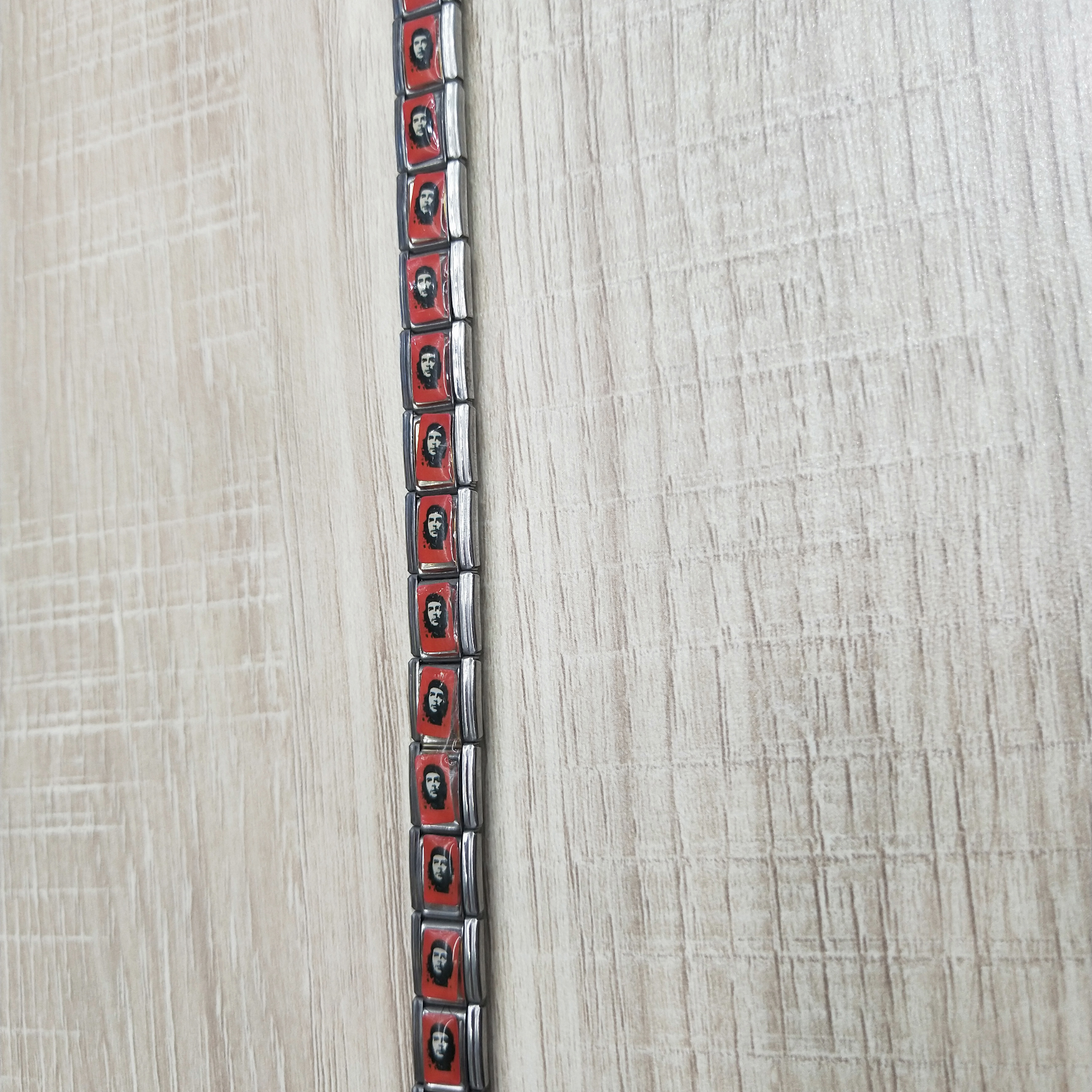 Portrait stainless steel bracelet