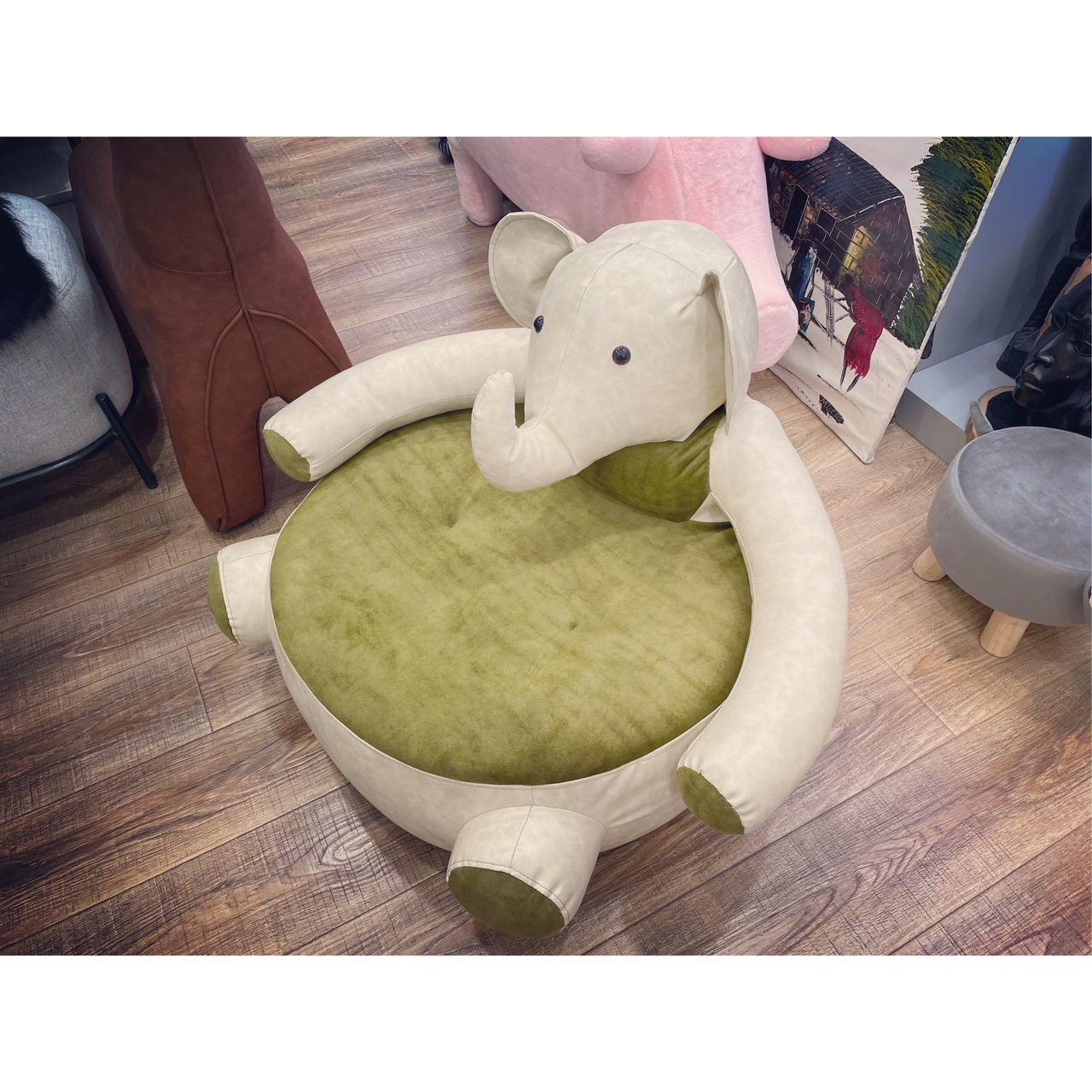 儿童沙发座椅家居家具儿童动物凳 大象沙发座椅