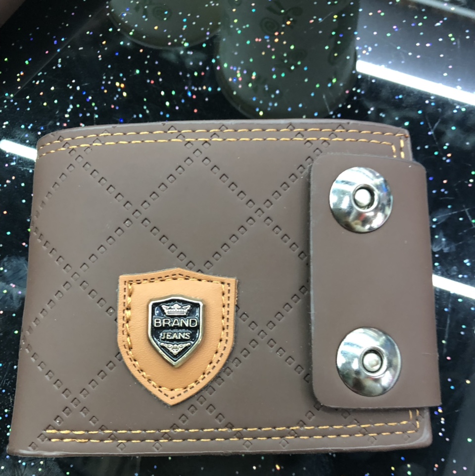 Cross-border new business short leather wallet for men, classic multi-slot and multi-functional custom-made wholesale with top layer cowhide. 1 details Picture