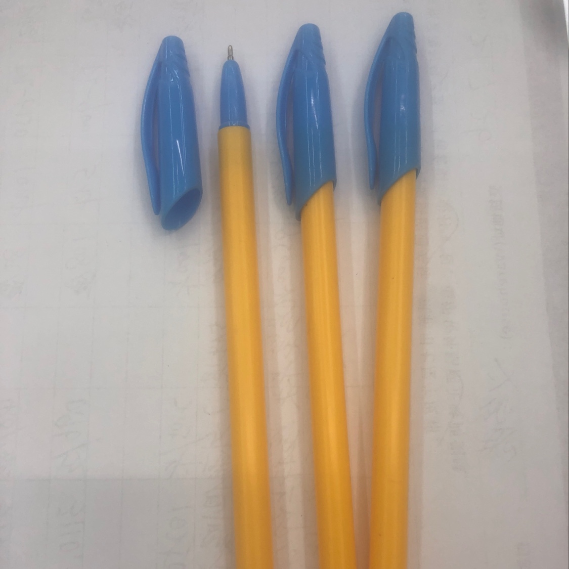 803 Yellow Ballpoint pen details Picture