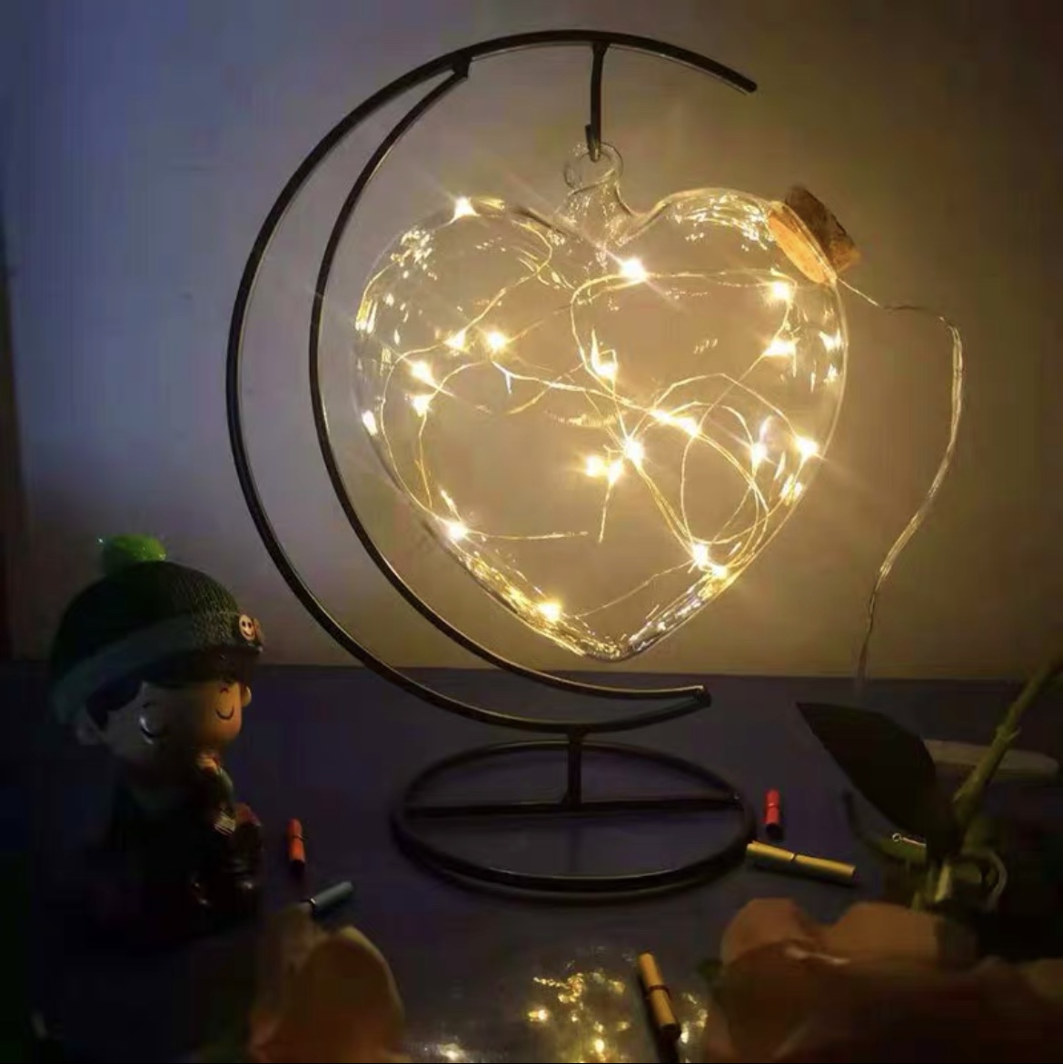 520 gift Lantern Wishing bottle Creative gift Star jar Lucky Star glass bottle Gift bottle Drift bottle Moon big love