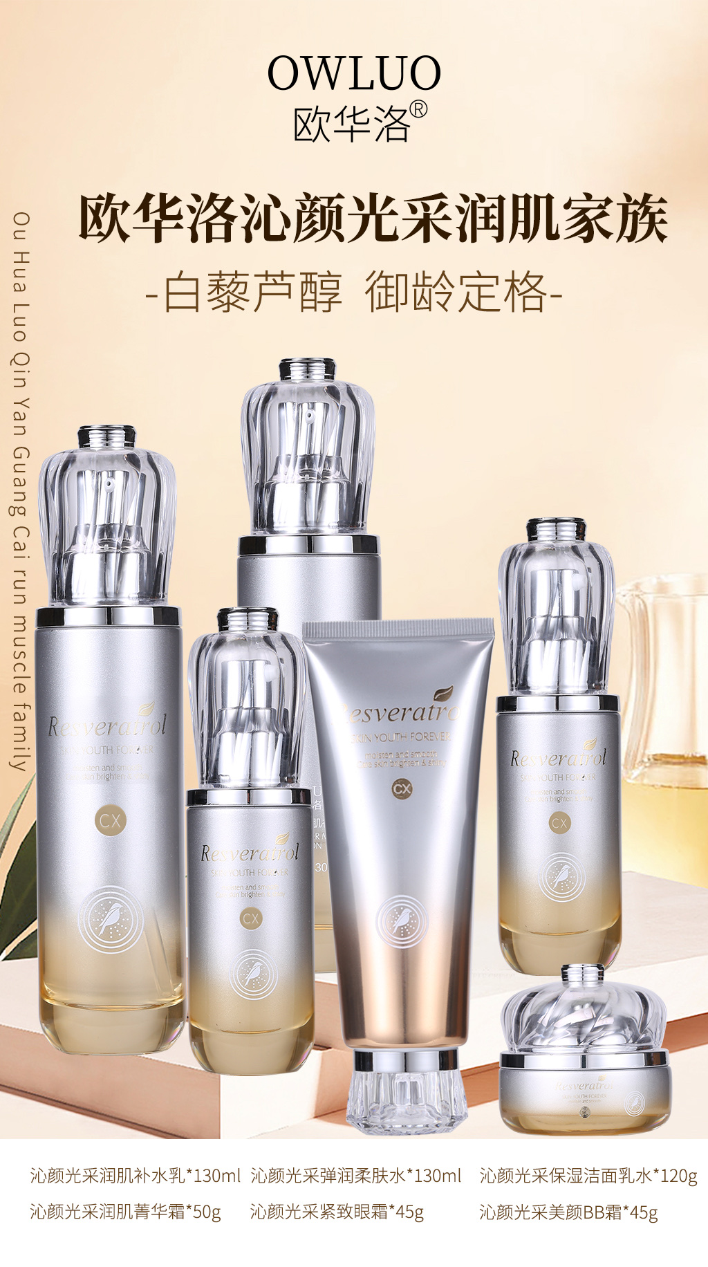 欧华洛白藜芦醇·御龄定格沁颜光采弹润柔肤水详情1