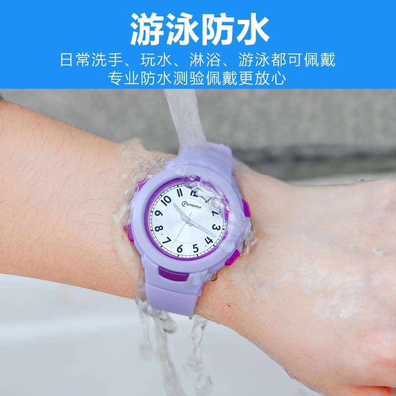 防水运动电子表学生时尚手表8217行针产品图