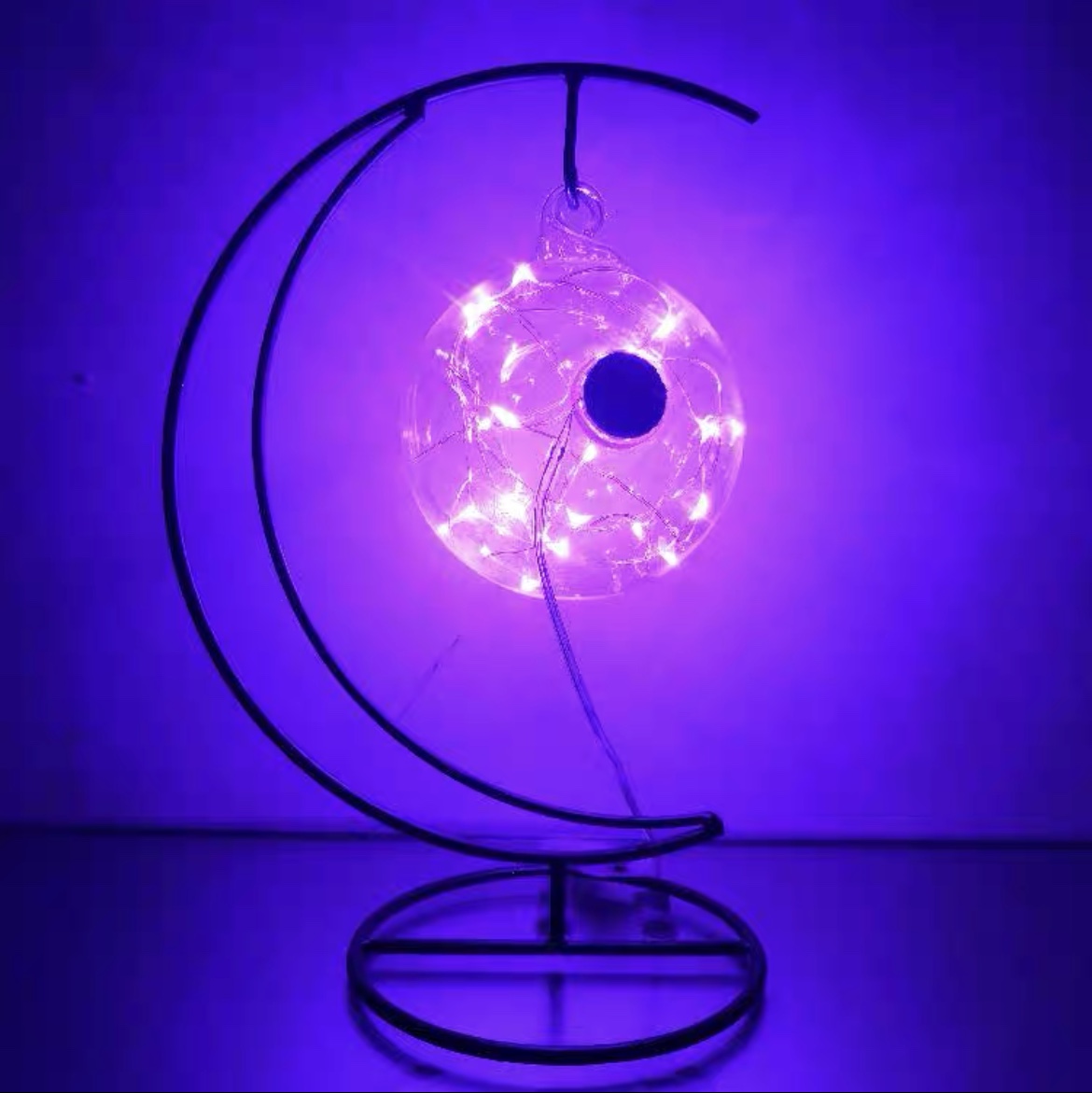 520 Gift Lights Wishing bottle Creative gift Star jar Lucky Star Glass bottle Gift bottle Drift bottle Moon purple