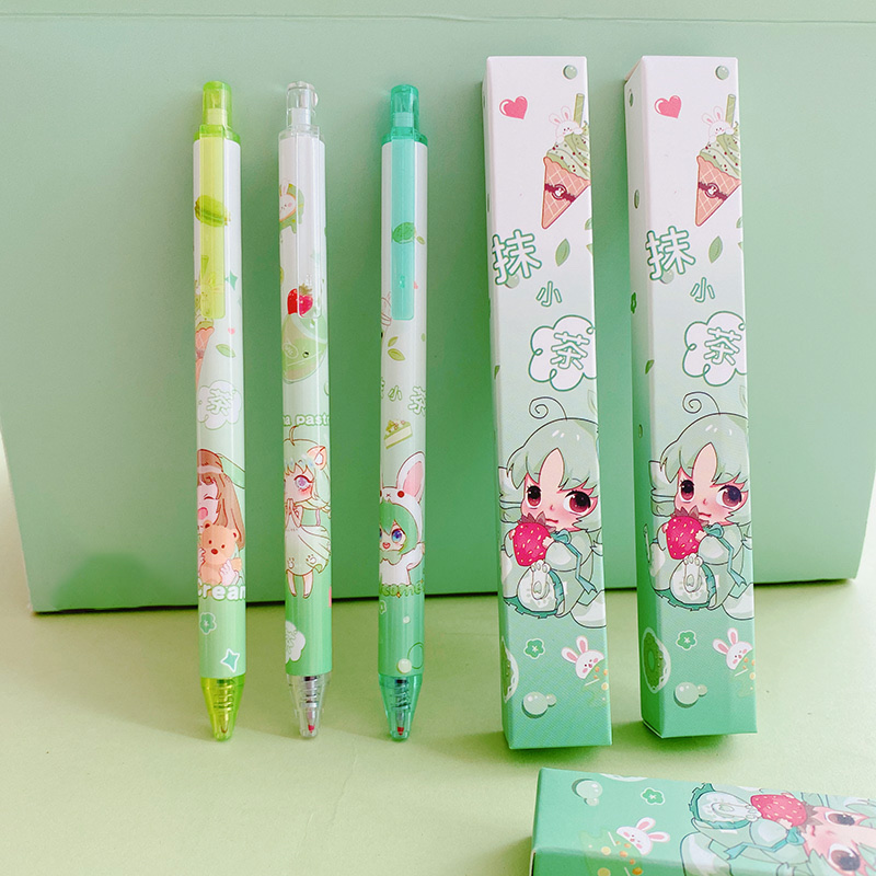 Yumi 2572 Matcha Press Pen Blind Box Specification drawing