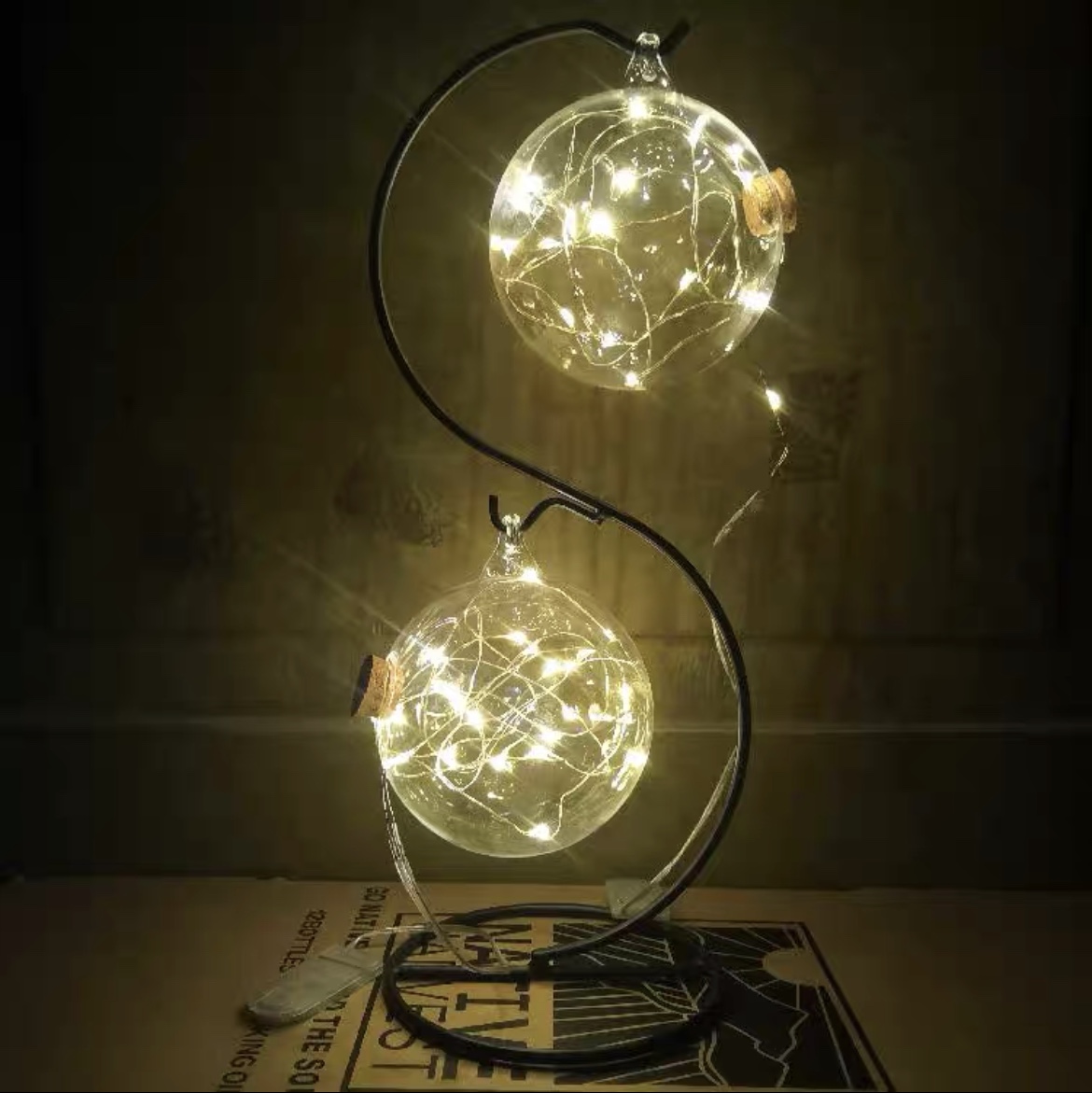 520 Gift Lights Wishing bottle Creative gift Star jar Lucky Star Glass jar Gift bottle Drift bottle S shape