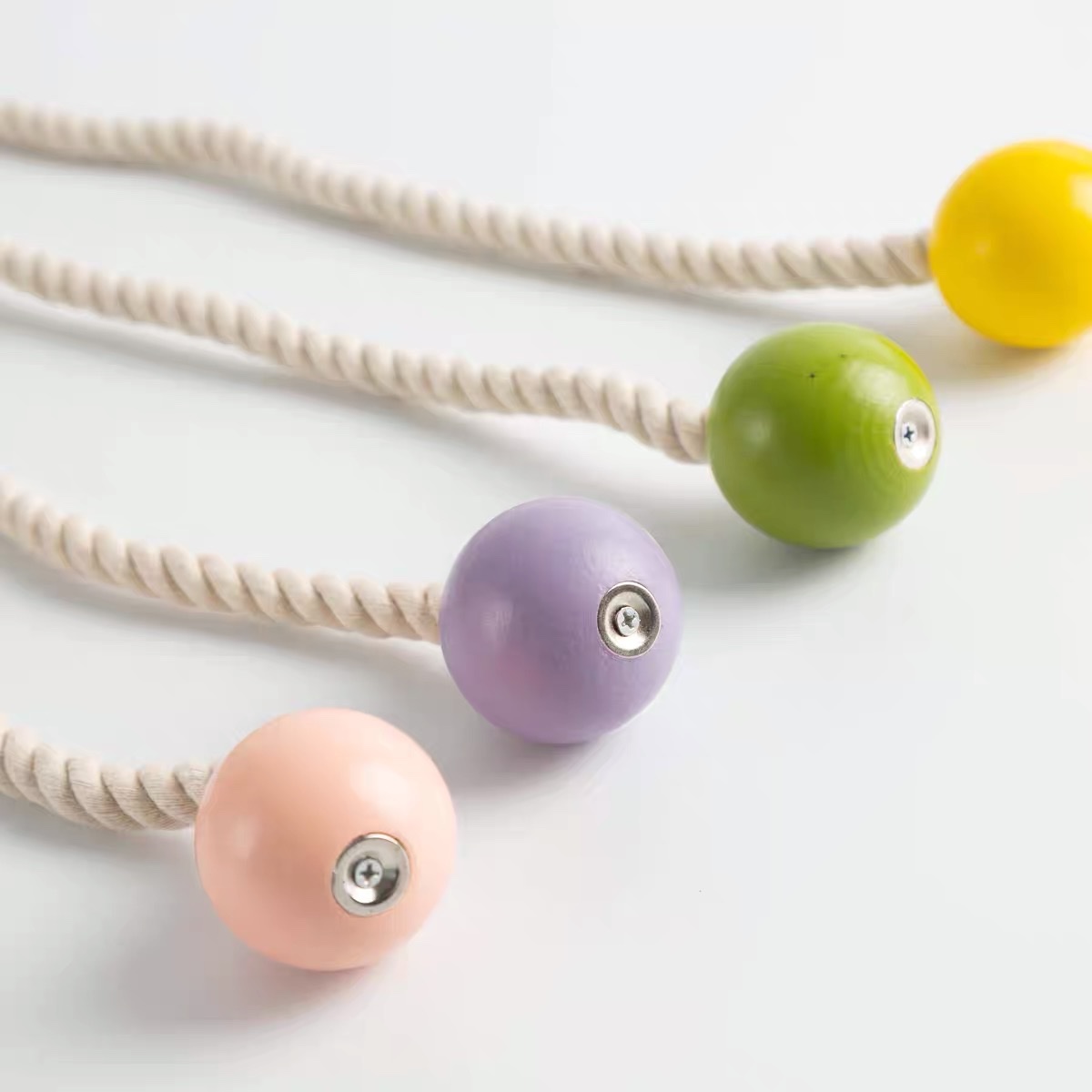 New Macaron wood bead magnetic buckle strap series details Picture