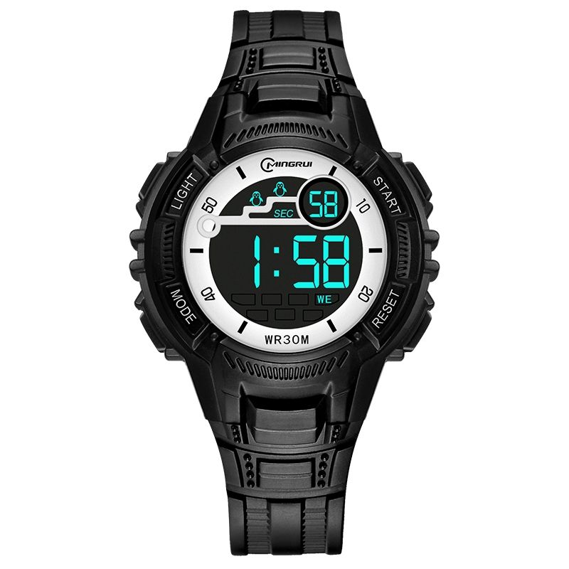 Waterproof sports electronic watch, student fashion watch 8201 detail image 4