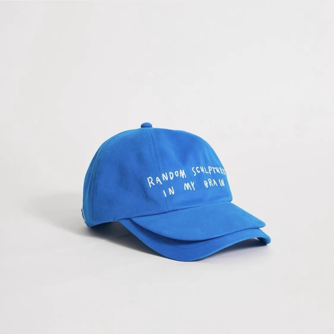 New trendy double-brim baseball cap and casual sun hat detail image 4