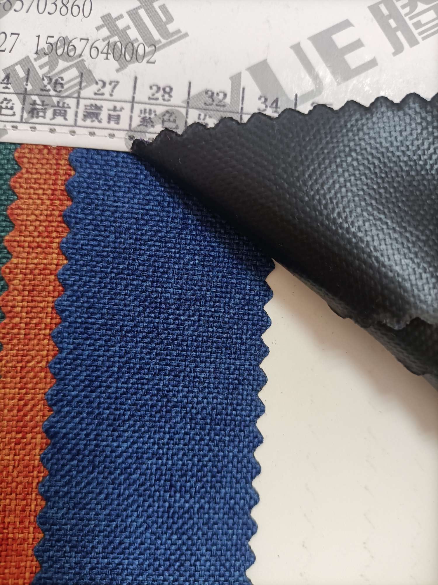 TY--031 600D Matte fabric A version PVC Glossy texture 27# Navy Blue Specification image