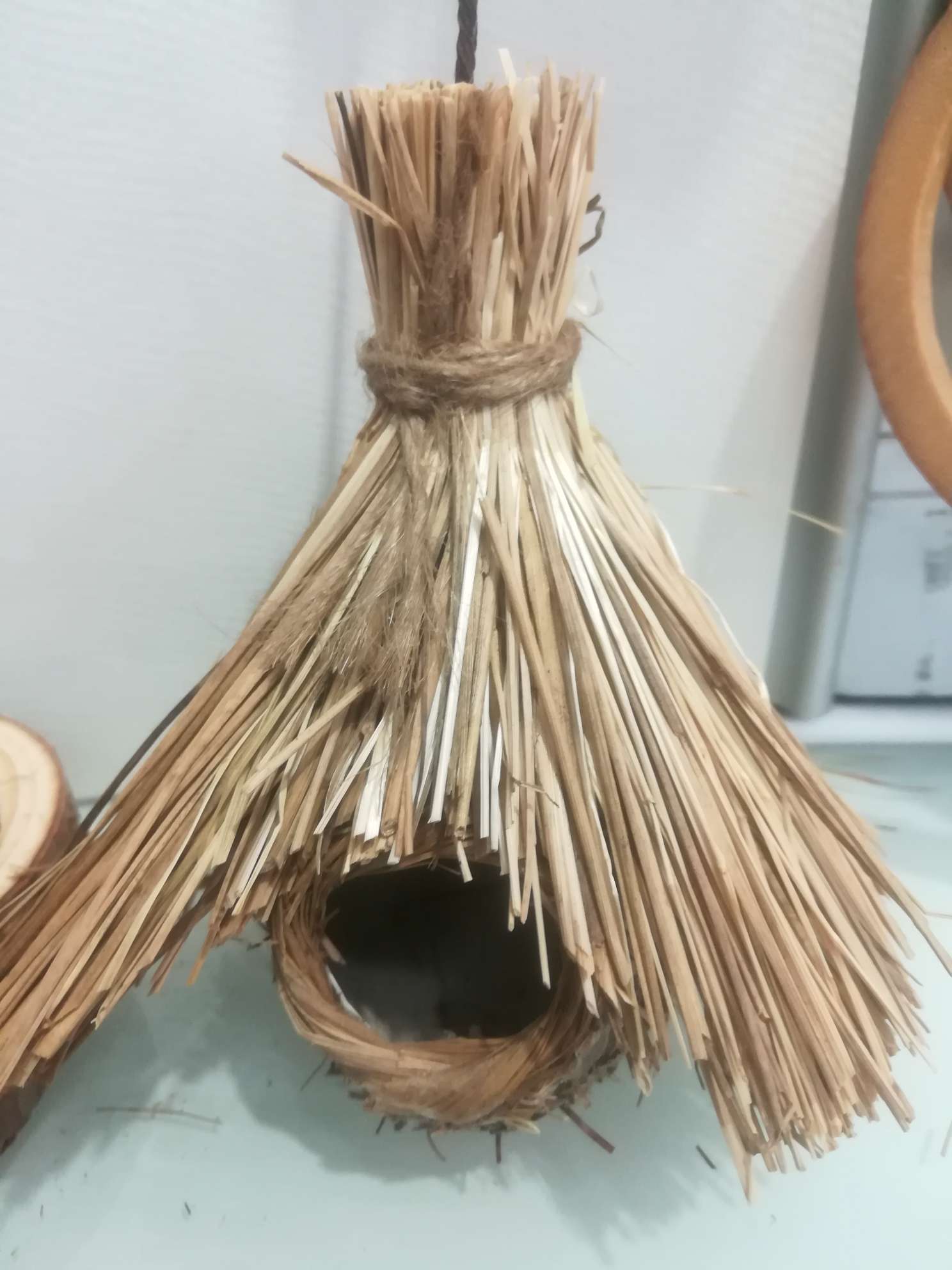 2021纯手工天然材质仿真鸟窝挂件GL一13详情图2